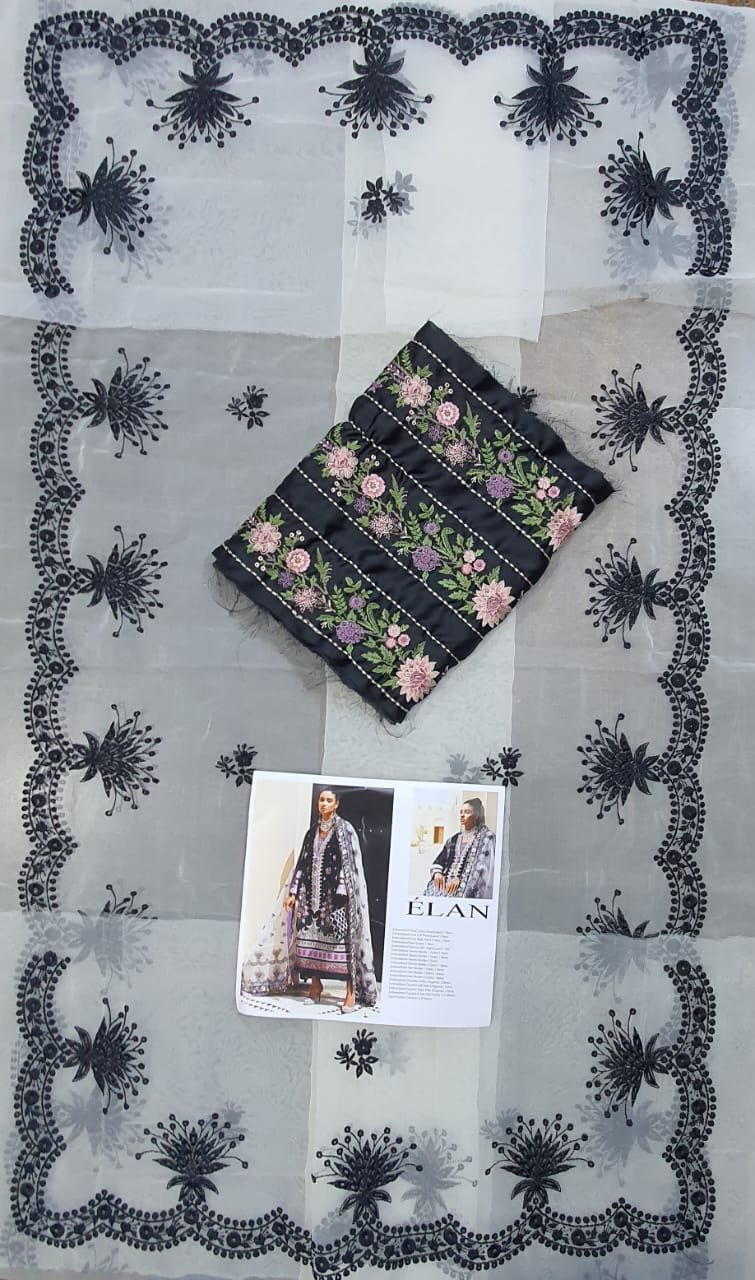 Elan lawn 2022 luxury embroidery design Collection master king replica pakistani suit