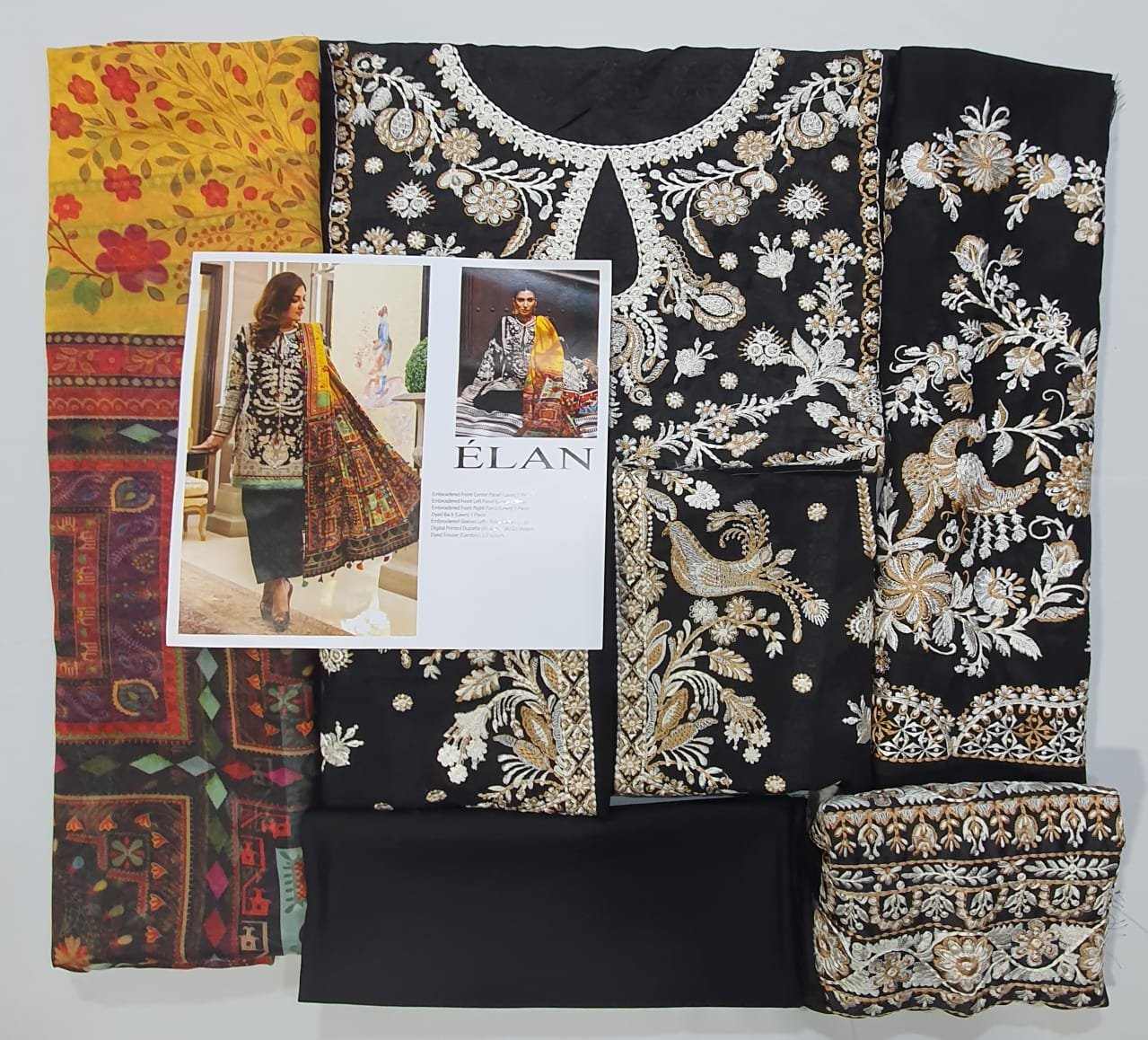 Elan lawn 2022 luxury embroidery design Collection master king replica pakistani suit