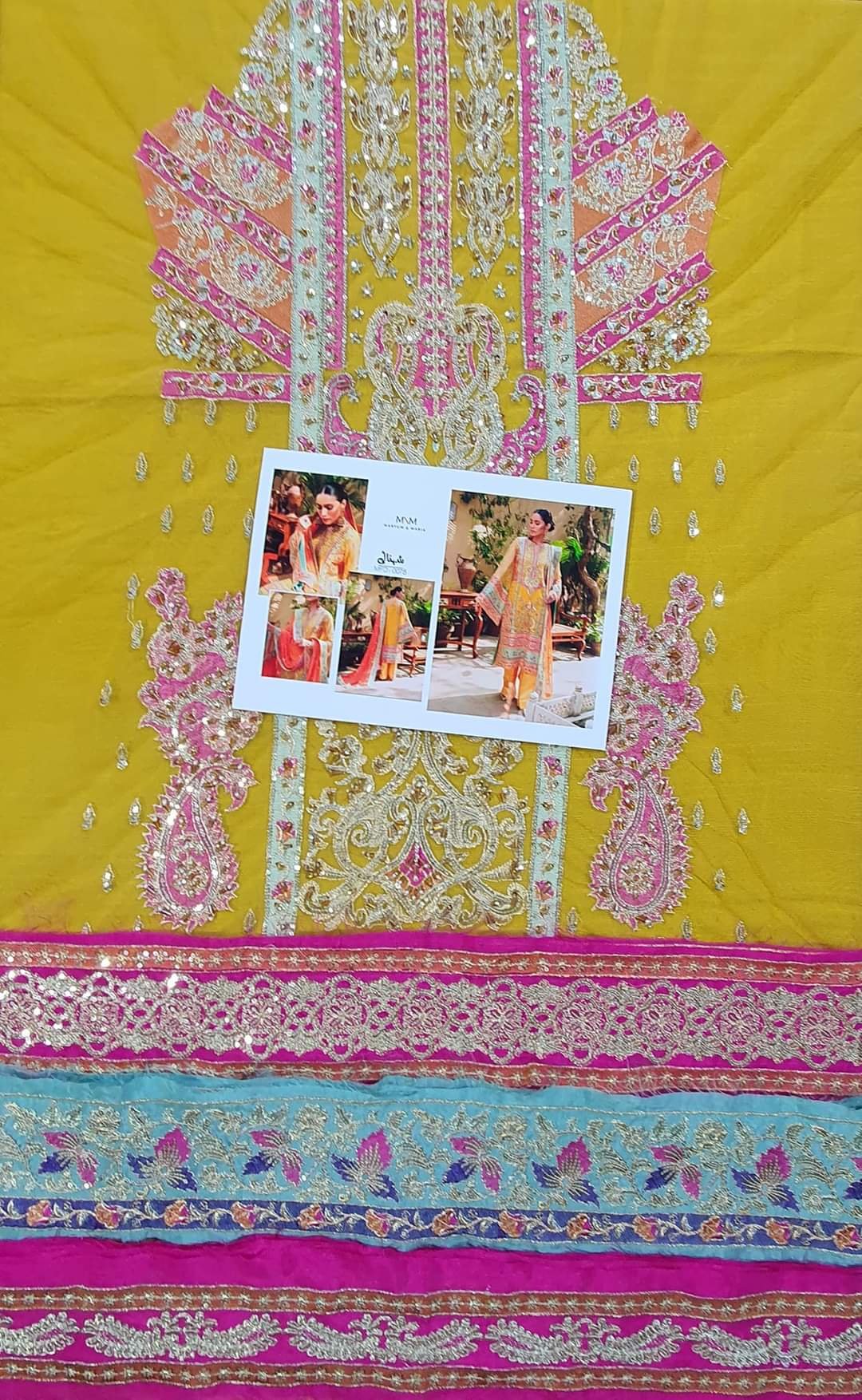 Maryum n maria mehandi dress new collection maxi 2022 chiffon wedding 2022 pakistani master king replica suit maxi