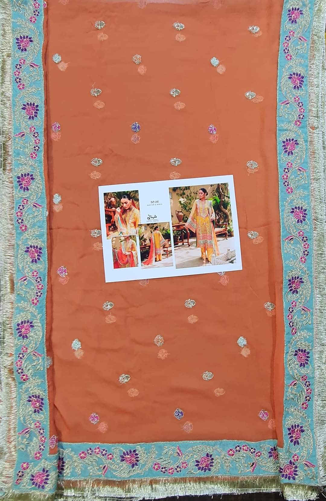 Maryum n maria mehandi dress new collection maxi 2022 chiffon wedding 2022 pakistani master king replica suit maxi