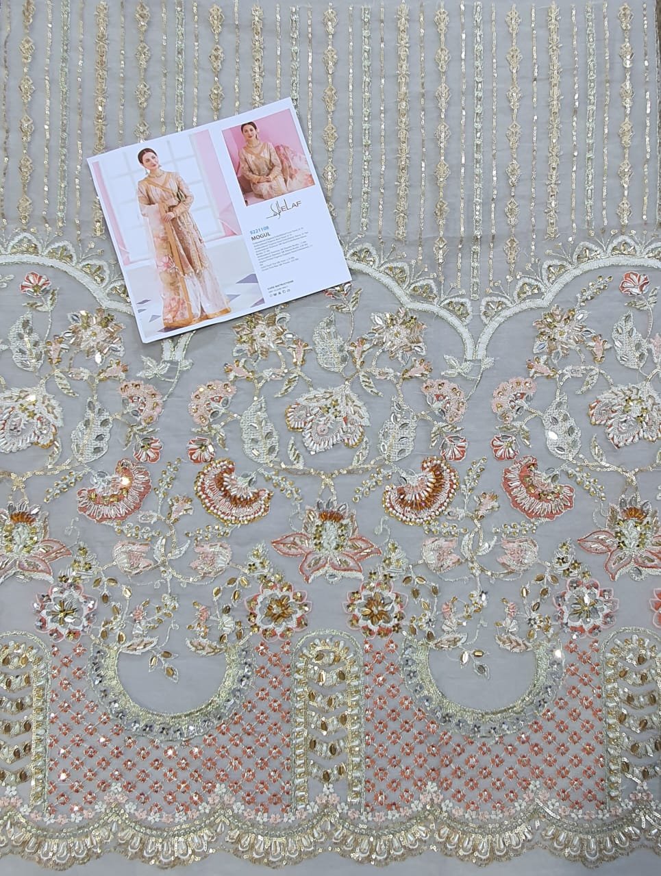 Elaf luxury handwork 2022 chiffon wedding 2022 pakistani master king replica suit maxi