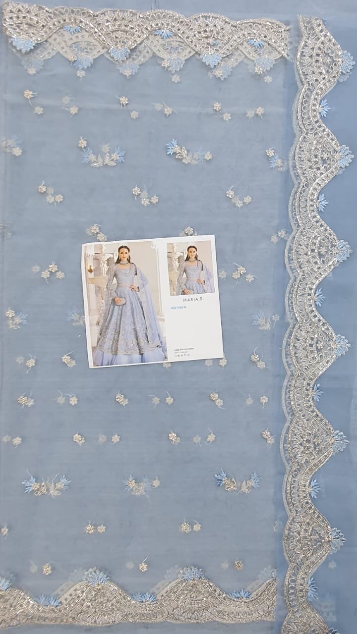 Maria b maxi 2022 chiffon wedding 2022 pakistani master king replica suit maxi