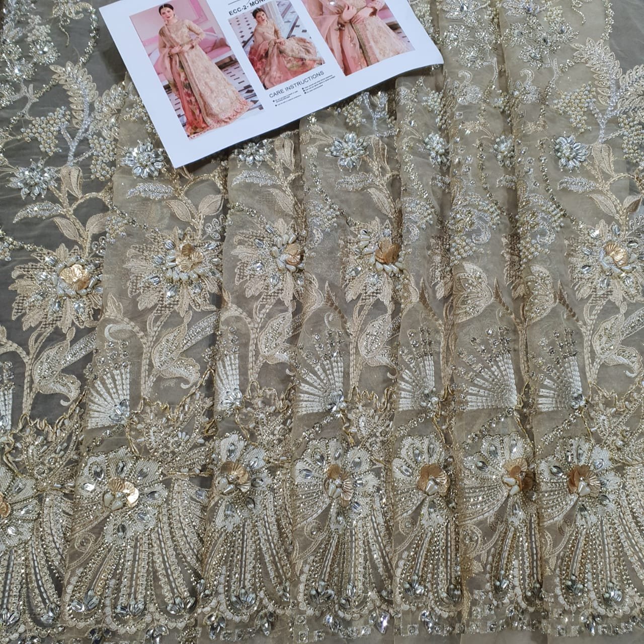 Elaf premium 2022 handwork collection master copy chiffon wedding 2022 pakistani master king replica suit maxi