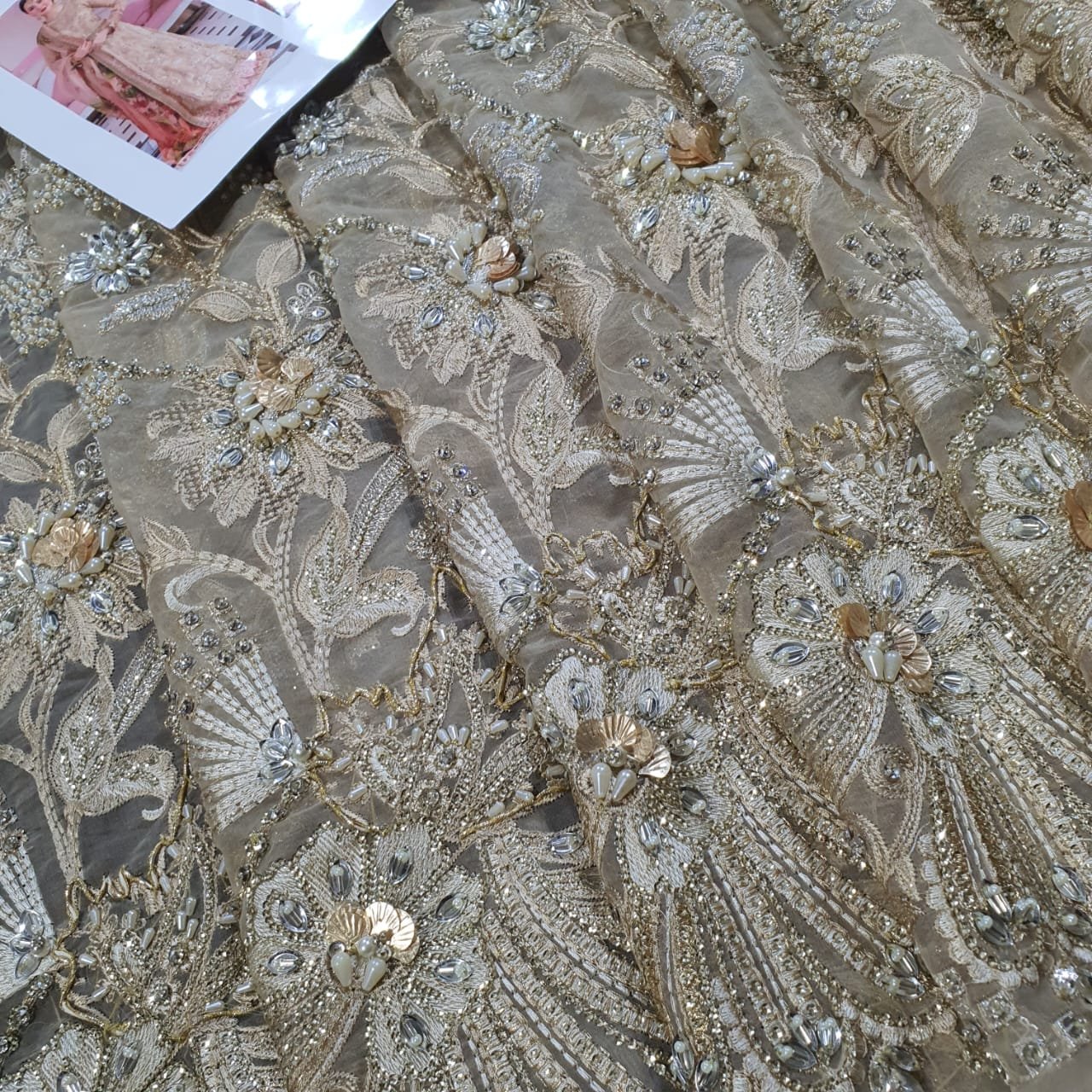 Elaf premium 2022 handwork collection master copy chiffon wedding 2022 pakistani master king replica suit maxi