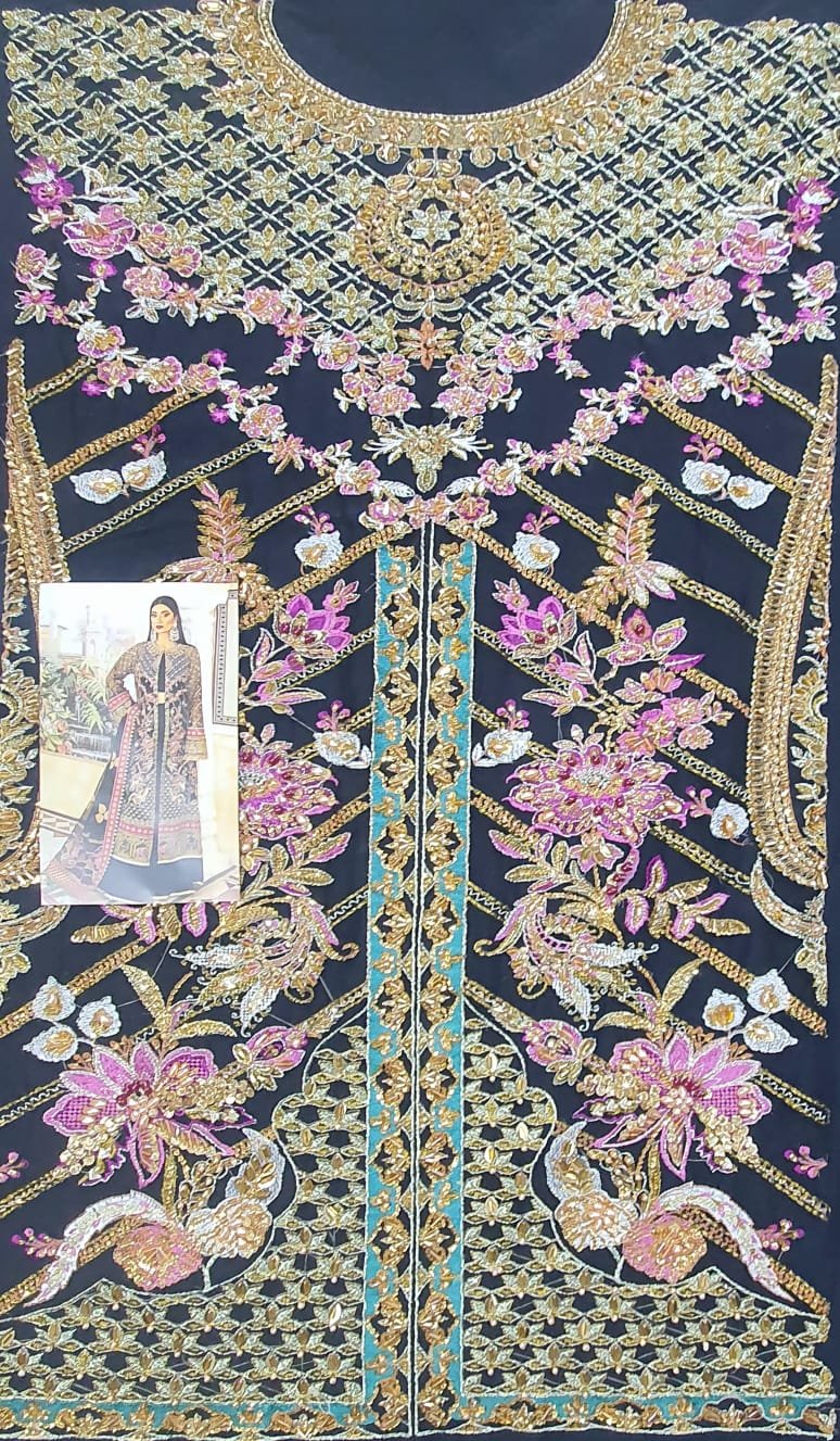 Maryam hussain online wedding black bridal master copy master copy zarlish wedding 2022 pakistani master king replica suit maxi