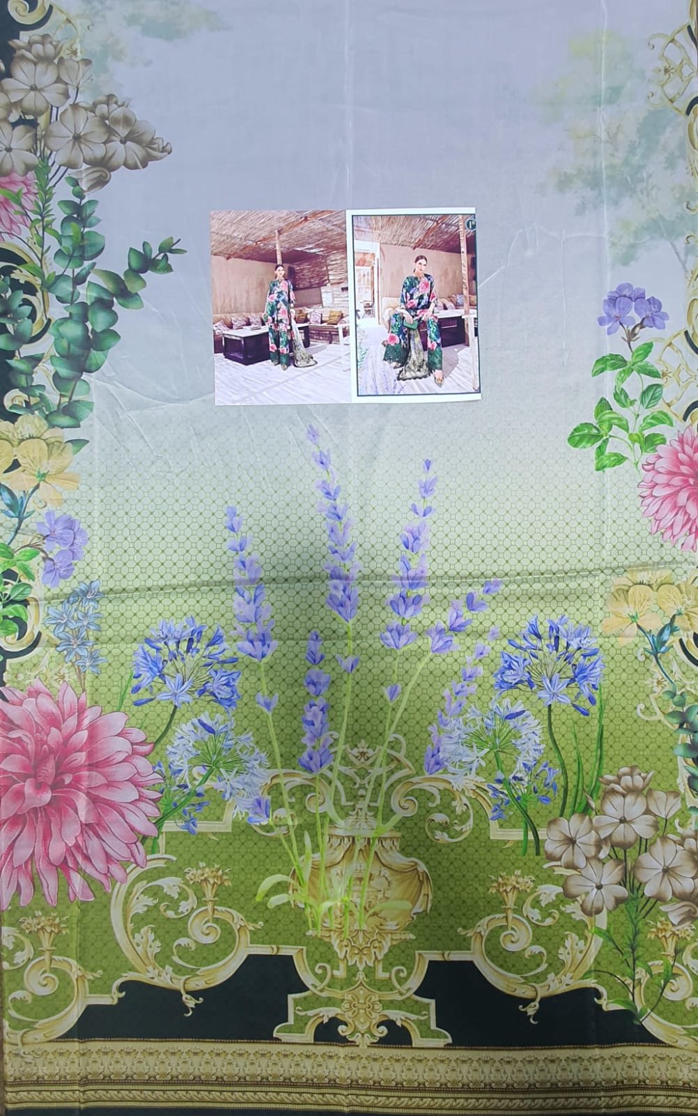 Maria b winter mprints master copy replica online winter collection 2022 linen suit navy blue best quality replica 2022 master replica