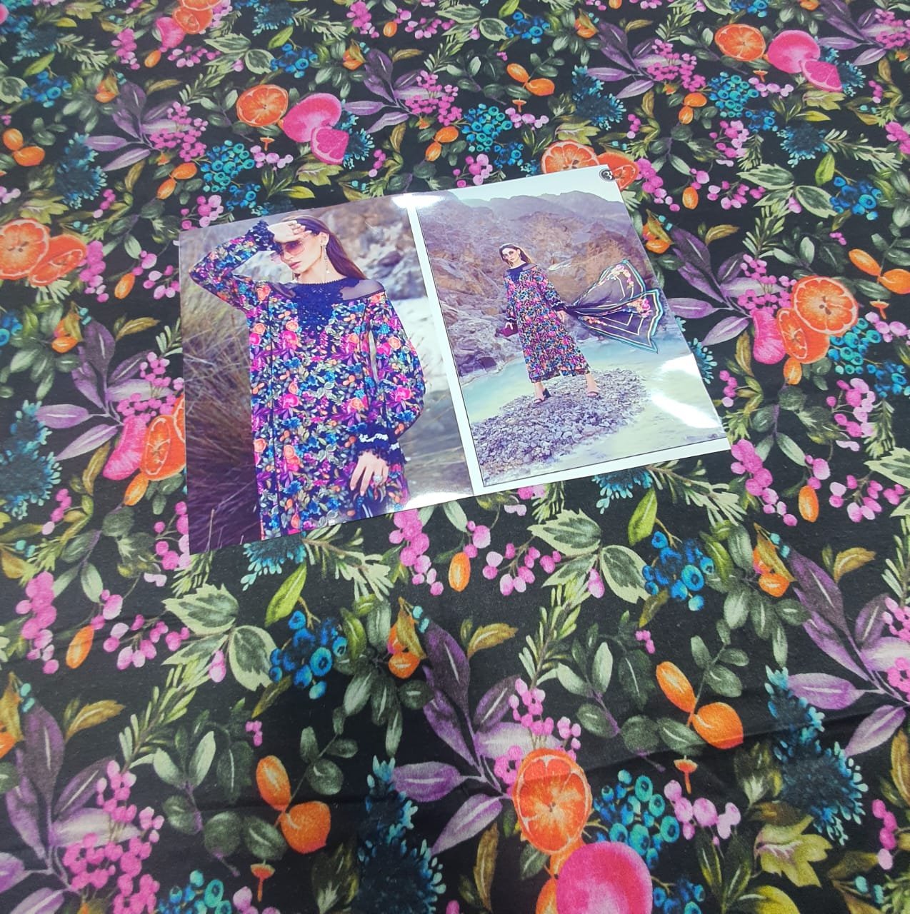 Maria b mprints winter master copy replica online winter collection 2022 linen suit navy blue best quality replica 2022 master replica