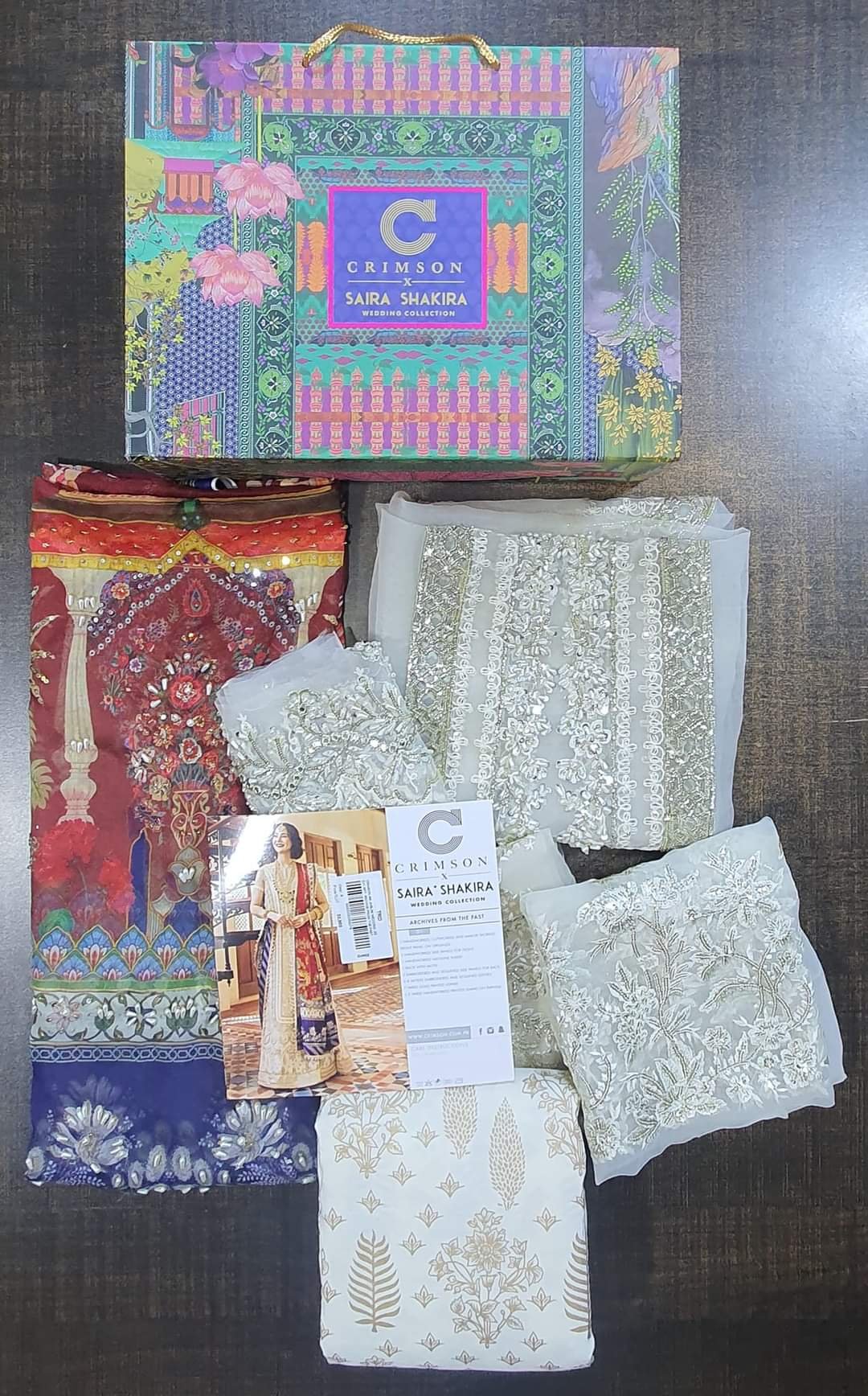 Hania amir Crimson replica By Saira Shakira replica 2022 in karachi fancy handwork collection master replica online best quality 2022 master replica bridal maxi 2022 chiffon wedding 2022 pakistani master king replica suit maxi