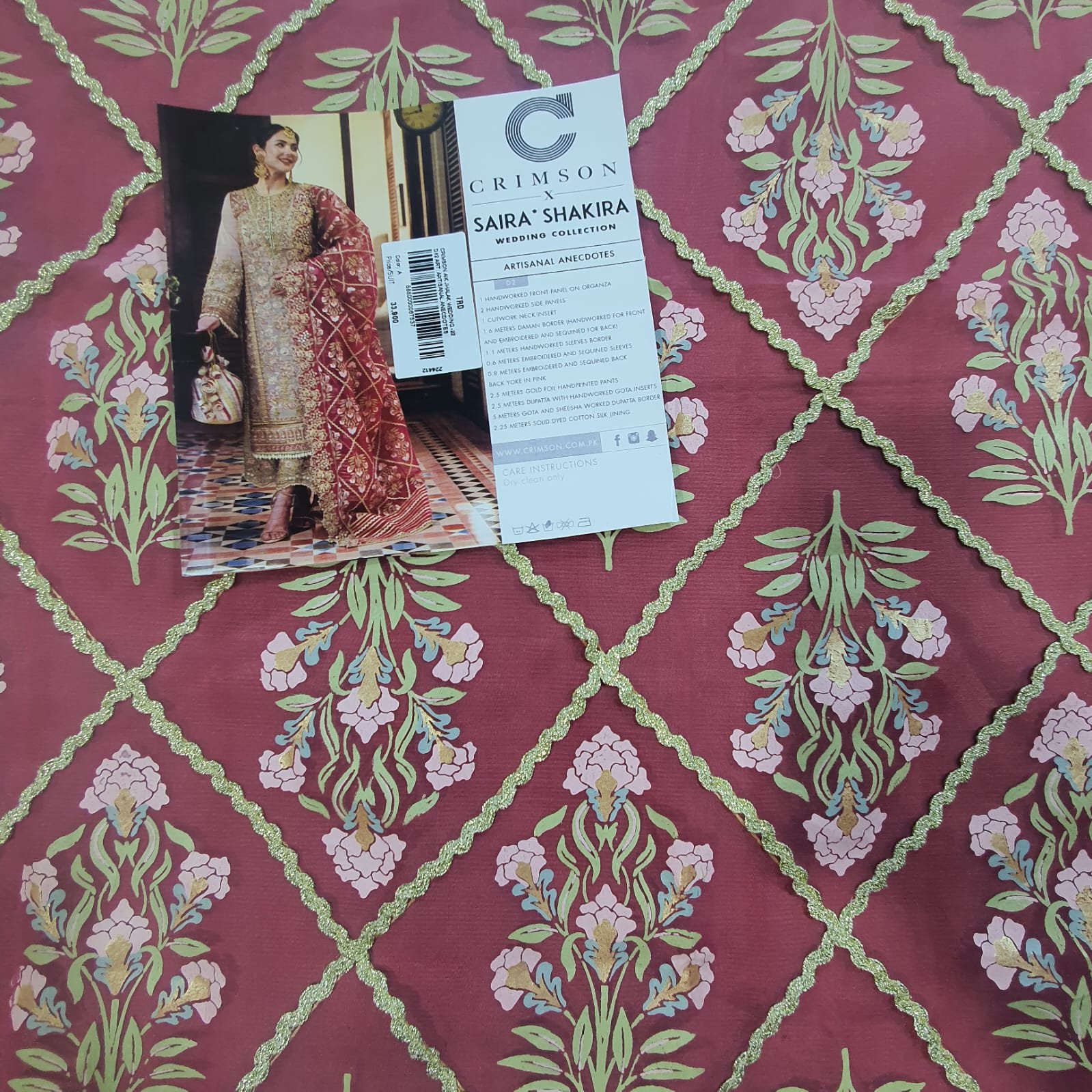 Aik jhalak Crimson replica By Saira Shakira replica 2022 in karachi fancy handwork collection master replica online best quality 2022 master replica bridal maxi 2022 chiffon wedding 2022 pakistani master king replica suit maxi