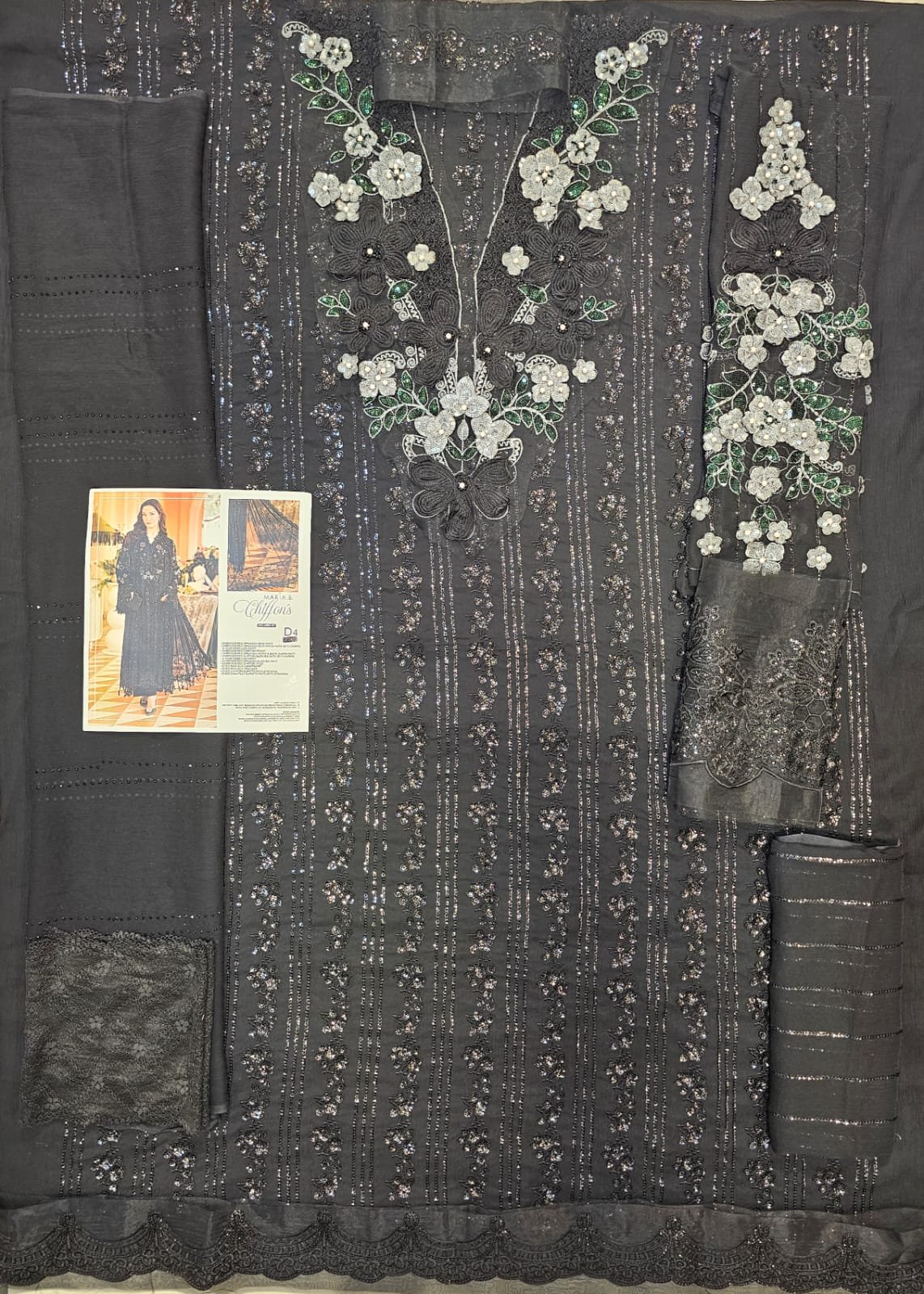 Maria b king replica chiffon edition d4 master king replica in pakistan
